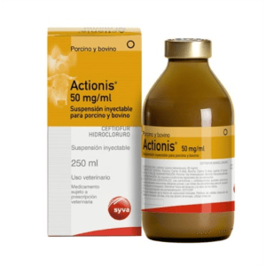 ACTIONIS 50 mg/ml INYECTABLE PORCINO Y BOVINO 250 ML