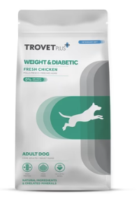 Trovet Plus Perro Adulto Pienso Control de Peso y Diabético Pollo 3 kg