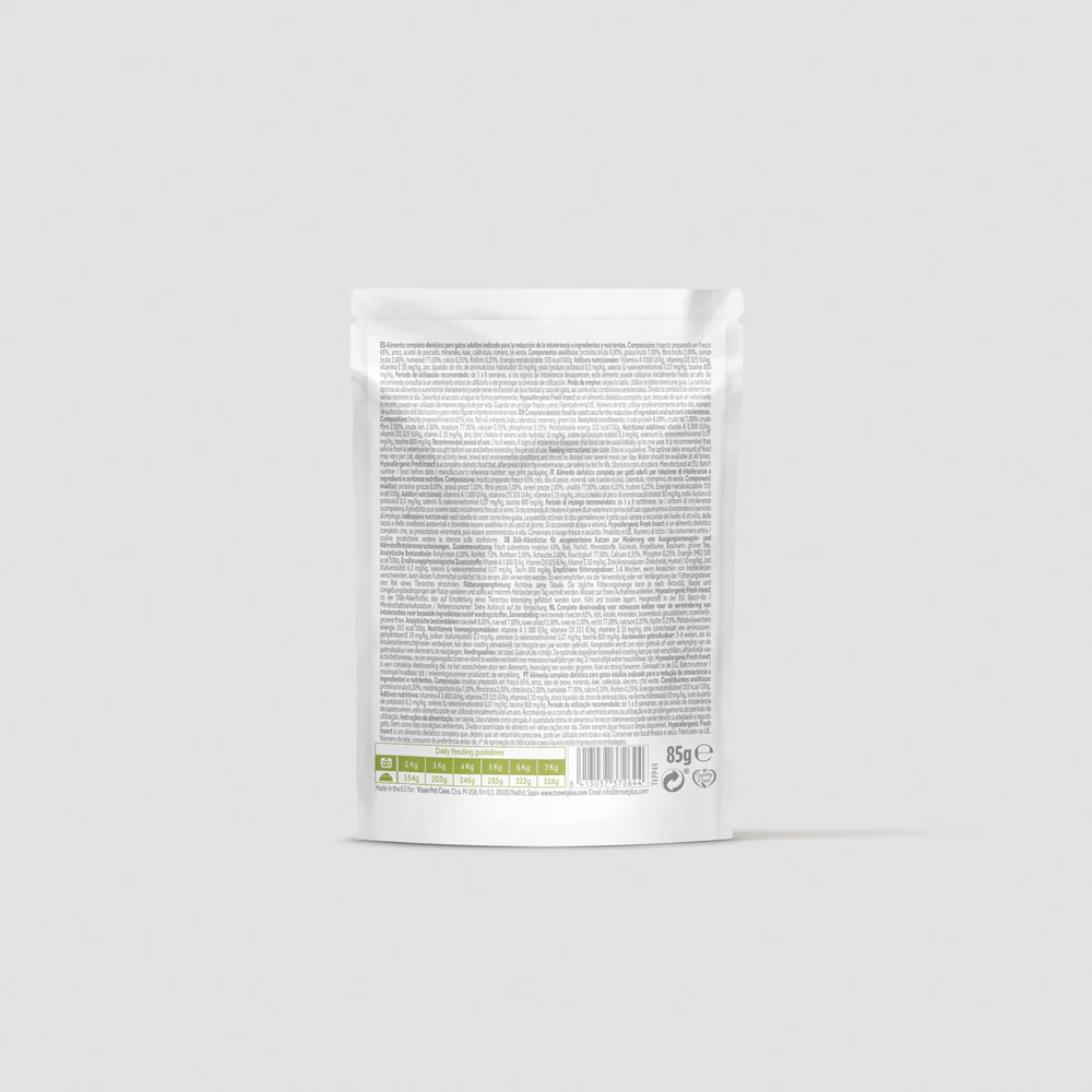 Trovet Plus | Pouch Hipoalergénico Para Gatos | Insecto 85 g