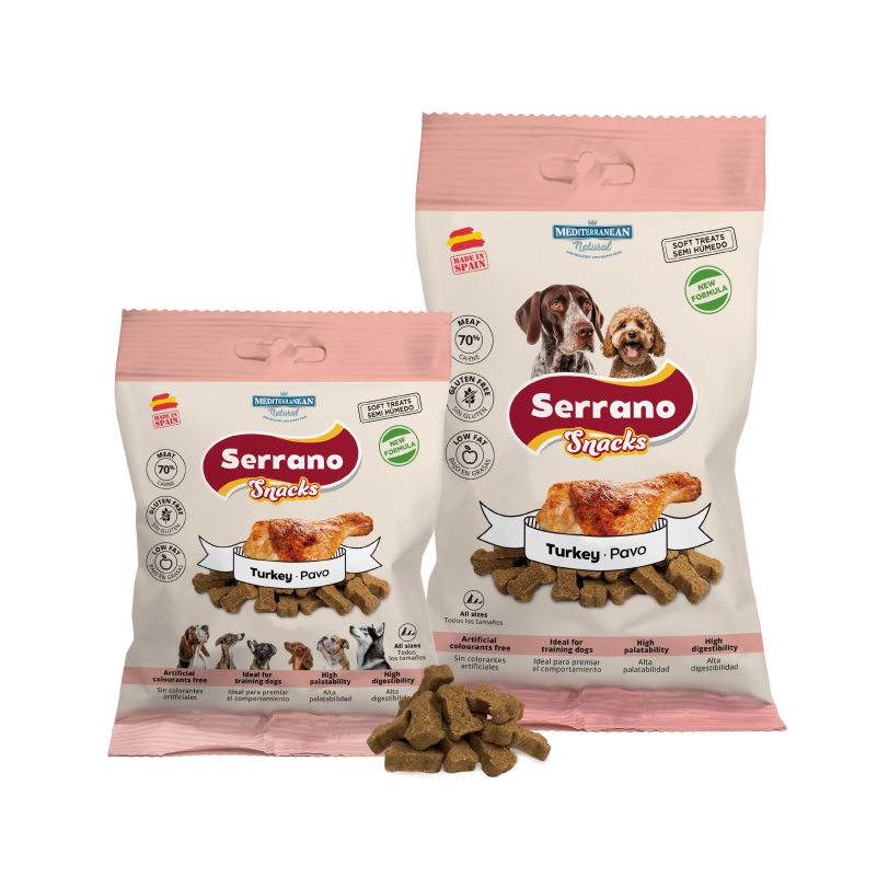Serrano Snacks | Snack para Perros con Pavo | 85 g