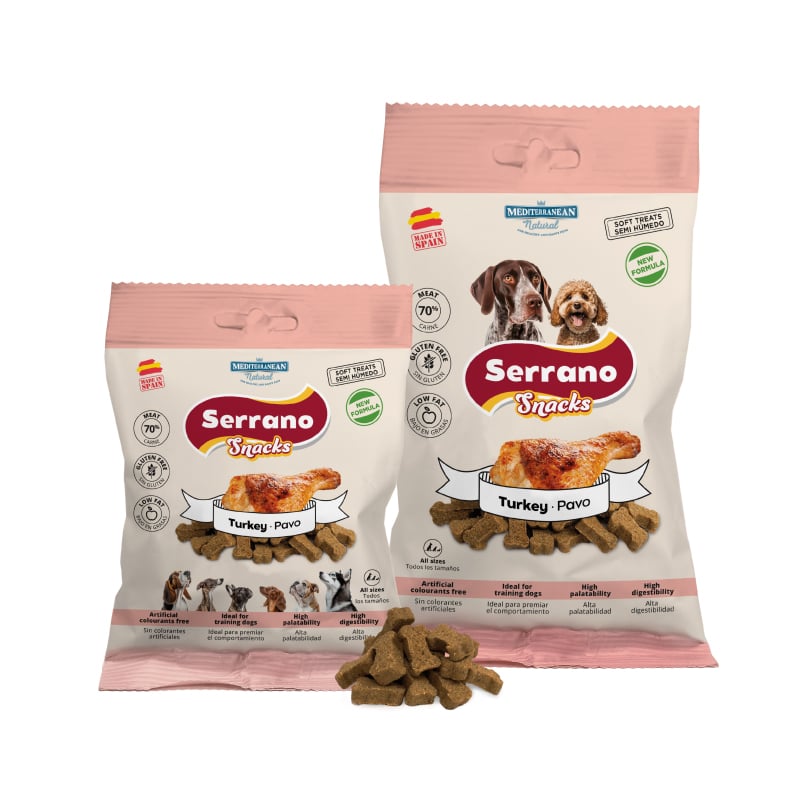 Serrano Snacks | Snack para Perros con Pavo | 85 g