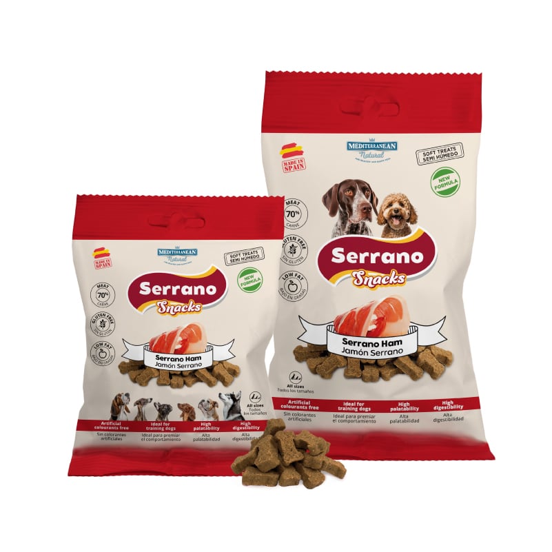 Serrano Snacks | Snack para Perros con Jamón Serrano | 85 g