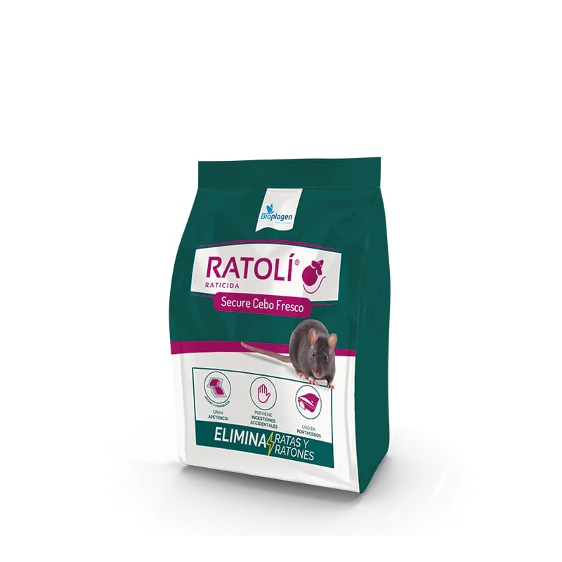 BIOPLAGEN RATOLI SECURE RATICIDA CEBO FRESCO 150 GR