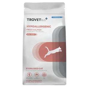 TROVET PLUS STERILISED HYPOALLERGENIC SALMON 70 GR