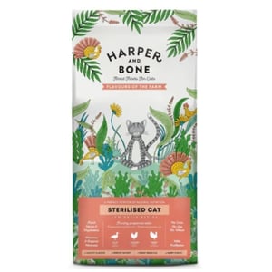 HARPER & BONE CAT STERILISED FLAVOURS FARM Pato, pollo y pavo 2 KG