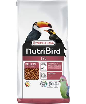 Nutribird T20 | Alimento de Cría para Tucanes, Turacos y Otras Aves Frugívoras 10 kg