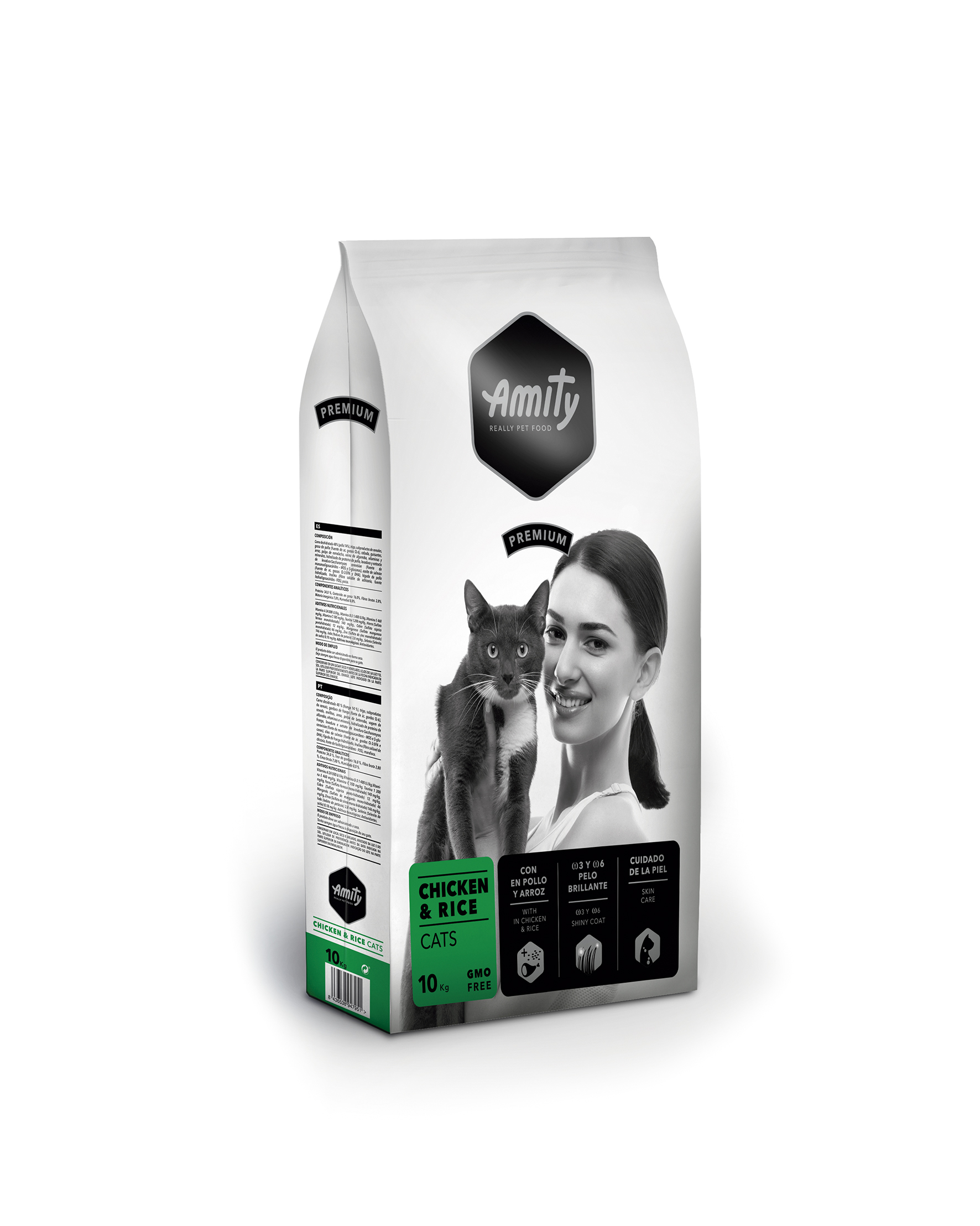 AMITY PREMIUM CHICKEN & RICE CATS 10 KGS