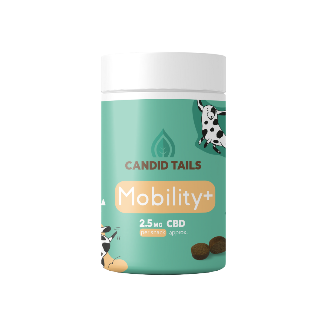 Mobility+ Snack con CBD para Mascotas | Cuidado Articular Natural – Candid Tails 150 g