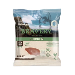 MUESTRA BRAVERY CHICKEN PUPPY LARGE/MEDIUM BREEDS  70 Gr