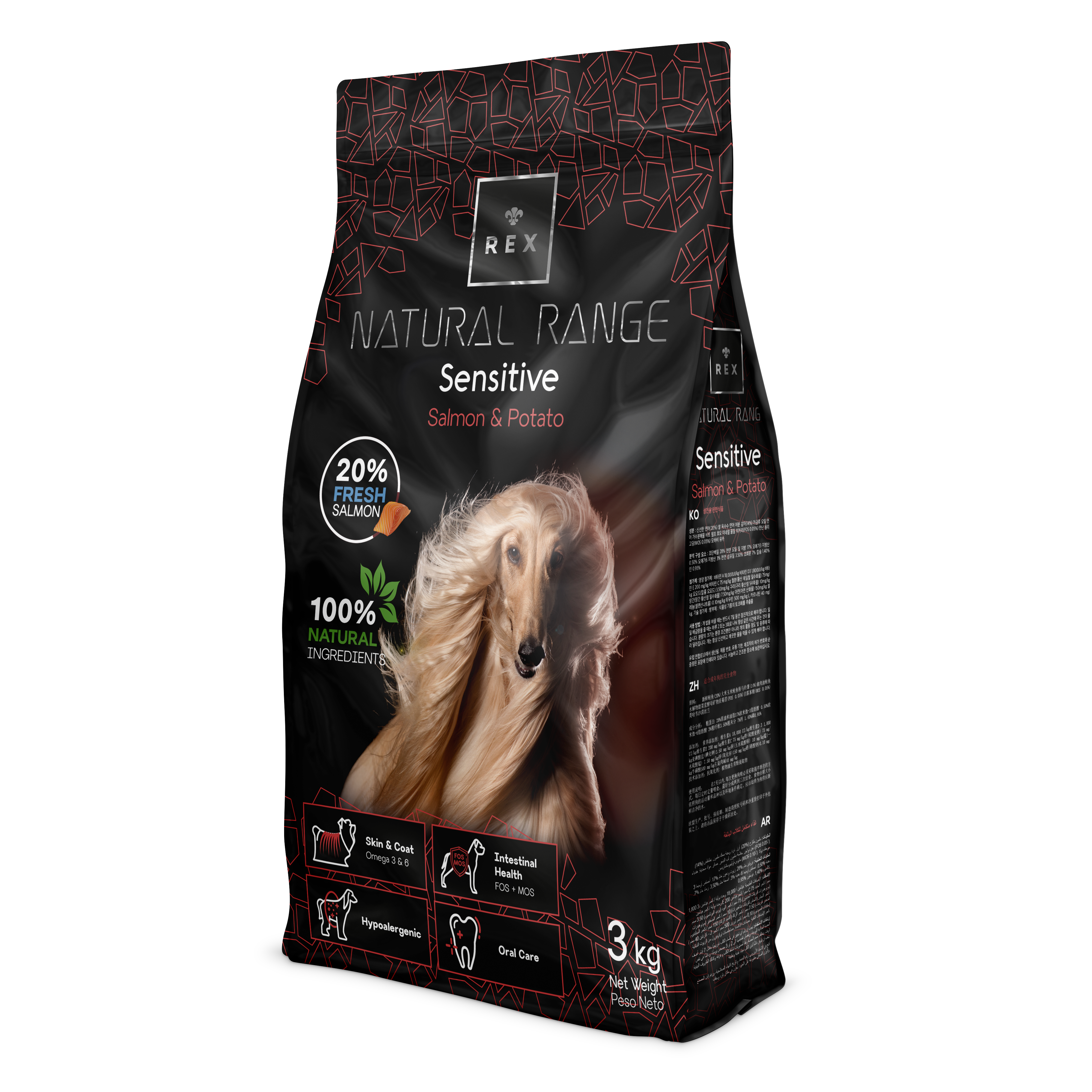 Rex Natural Range Sensible Salmón y Patata 3 kg

