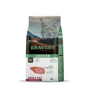 BRAVERY CHICKEN ADULT CAT STERILIZED 7 KGS