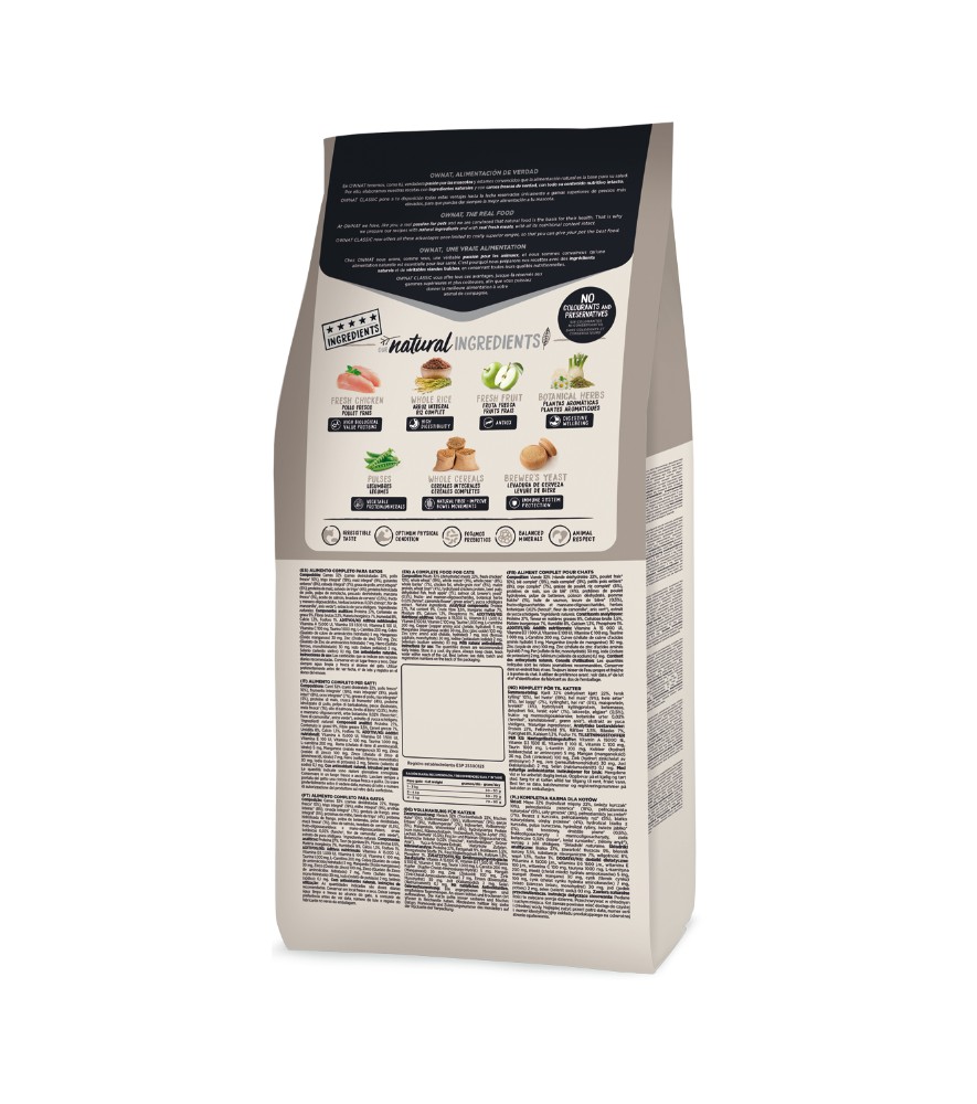 Ownat Classic Light | Pienso natural para gatos adultos con control de peso