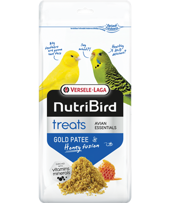 Nutribird Treats Gold Patee Honey Fusion | Complemento de Dieta de Cualquier Ave 250 g