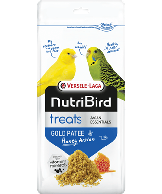 Nutribird Treats Gold Patee Honey Fusion | Complemento de Dieta de Cualquier Ave 250 g
