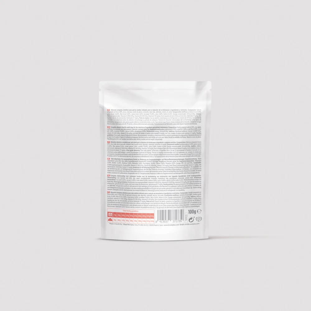 Trovet Plus | Pouch Hipoalergénico para Perros Adultos | Salmón 100g

