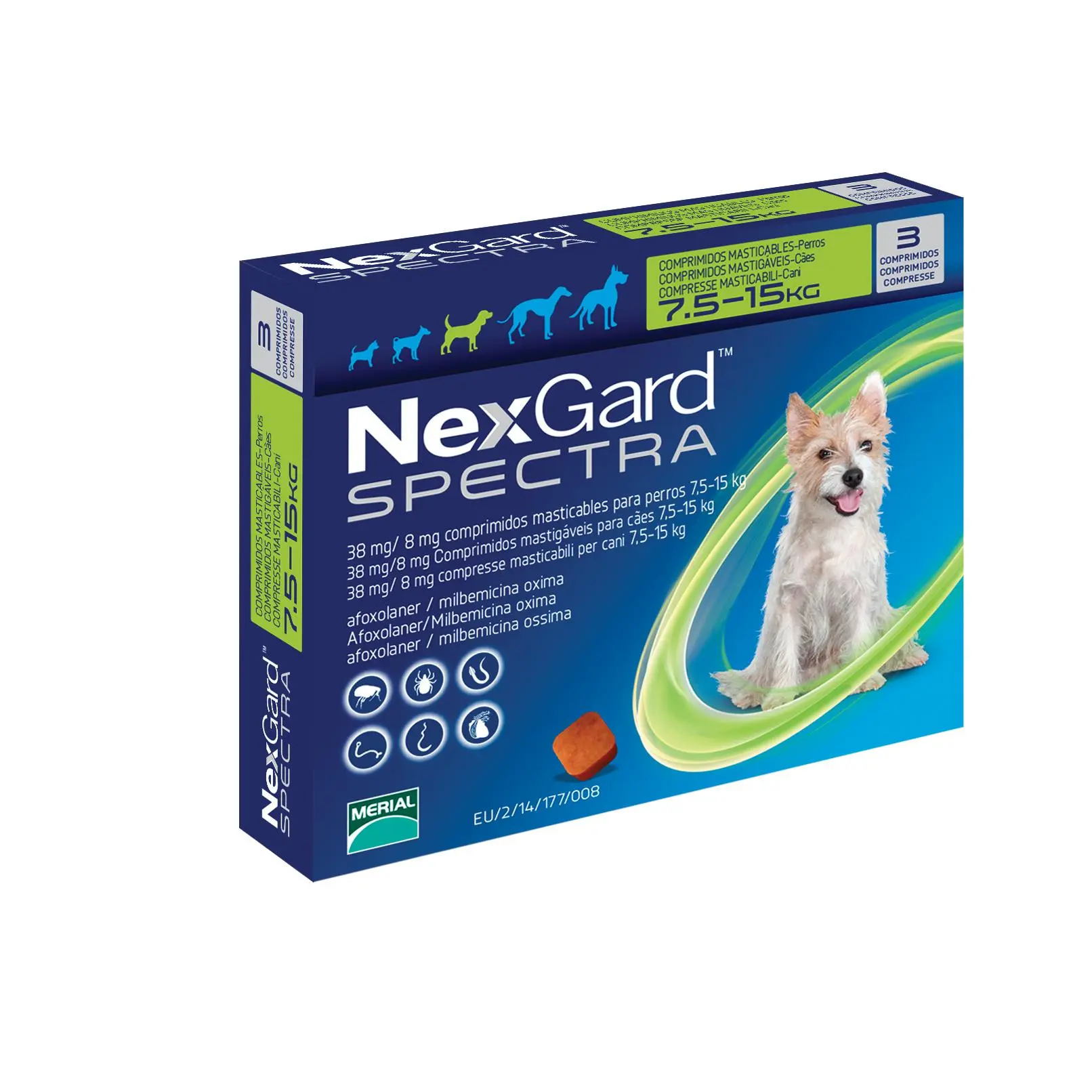 NEXGARD SPECTRA 3 COMP M (7.5-15 KG)