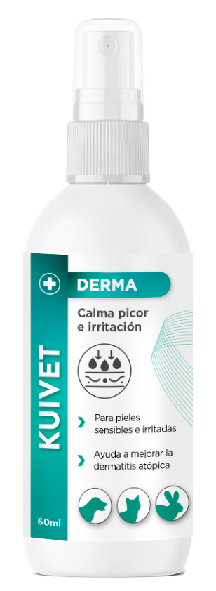 KUIVET Derma 60 ml – Spray tópico para el tratamiento del picor en las pieles atópicas
