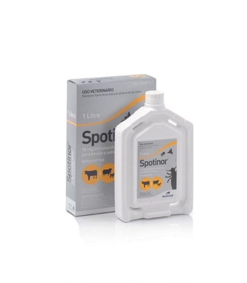 SPOTINOR 10 mg/ml SOLUCION SPOT-ON BOVINO-OVINO 1 L
