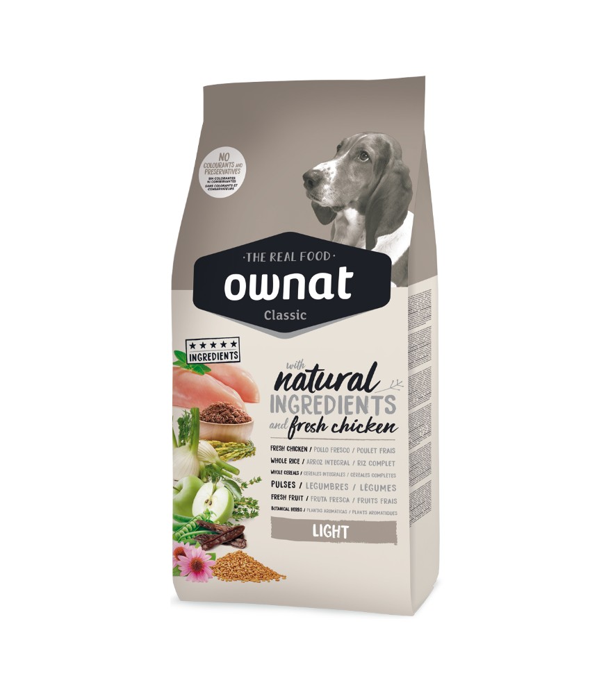 Ownat Classic Light | Pienso natural para perros adultos con control de peso