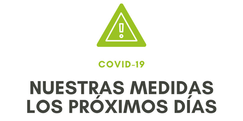 Medidas especiales para el COVID-19