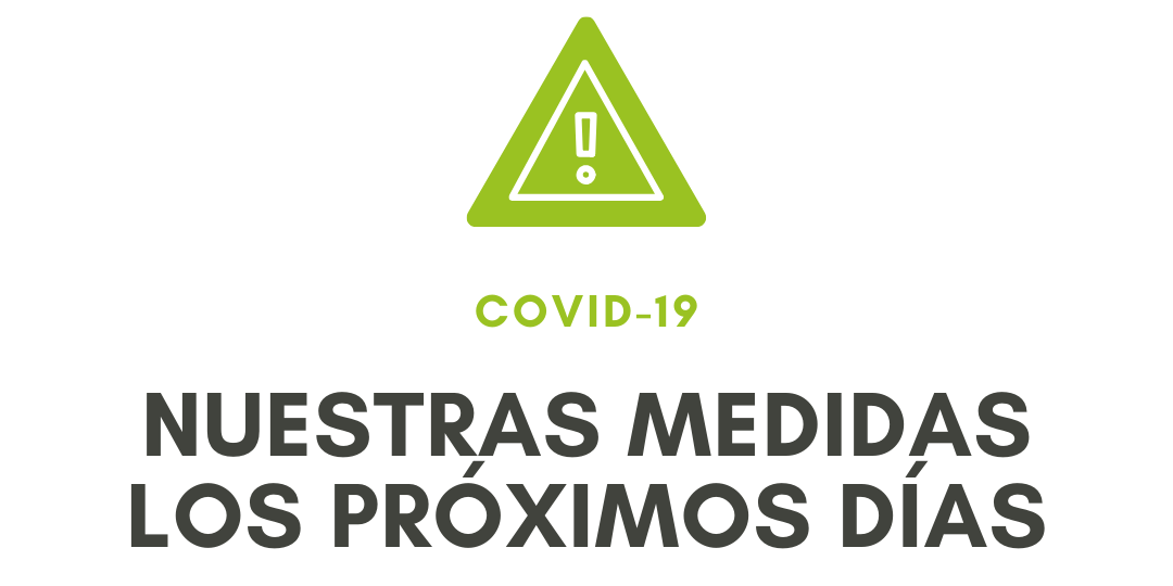 Medidas especiales para el COVID-19