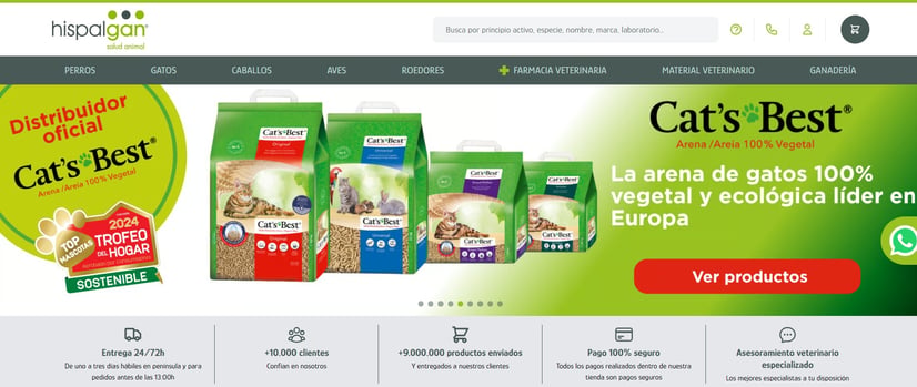 Un año transformando las compras profesionales en salud y bienestar animal: el éxito de tienda.hispalgan.com