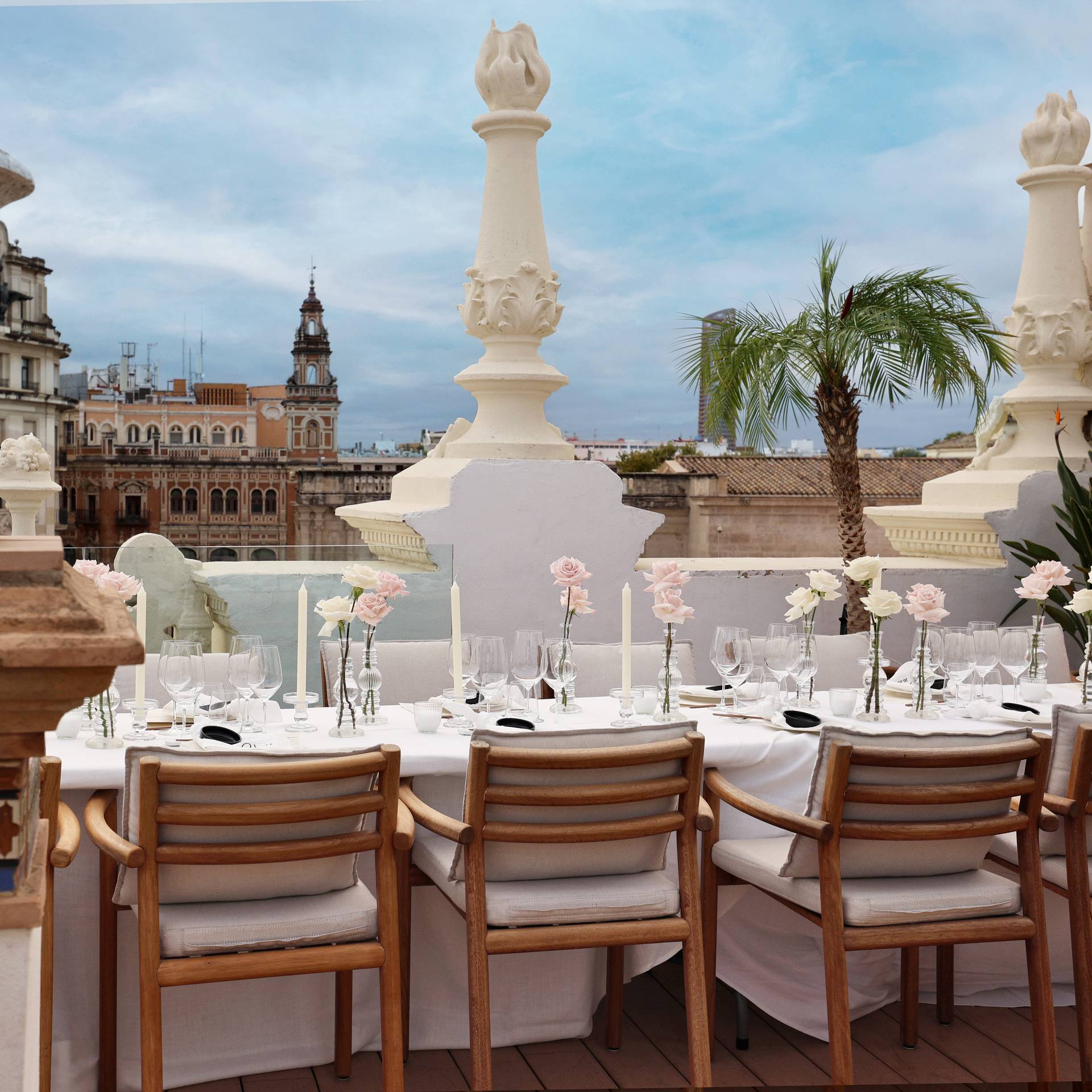 Evento privado en la terraza del Hotel Mercer Plaza Sevilla