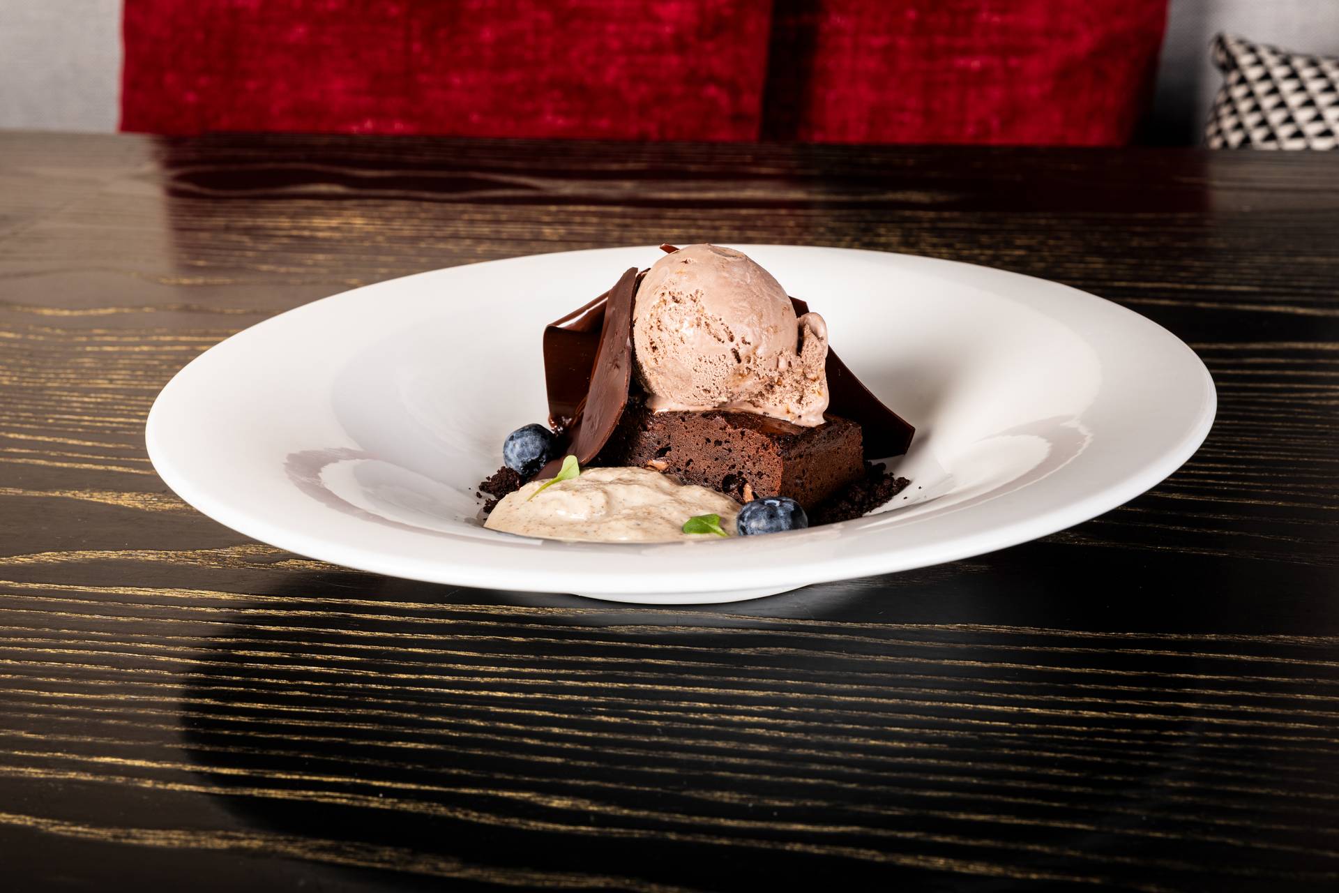 Cremoso de cacao en el Restaurante Bar Plaza de Sevilla