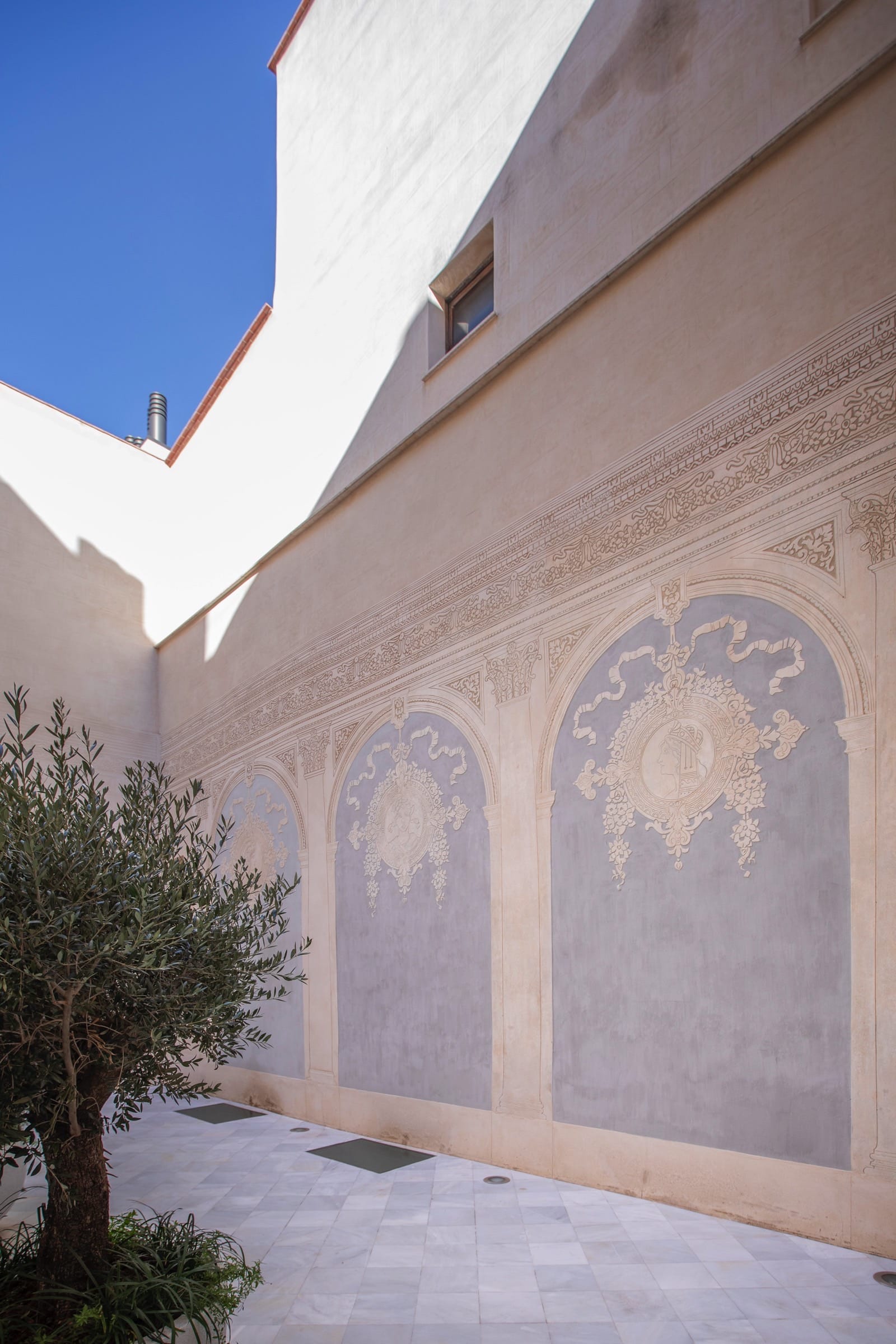 Patio italiano para eventos privados al aire libre en Mercer Residences Palau Moxó 