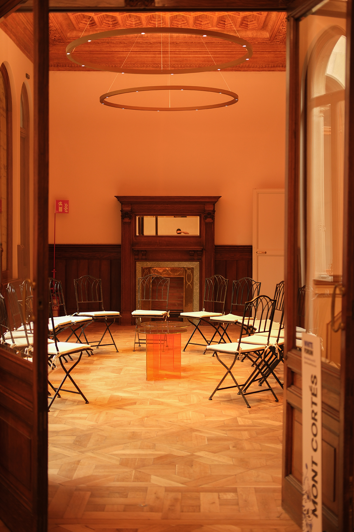 Salón Rocabertí en Mercer Residences Palau Moxó - Montaje para evento privado