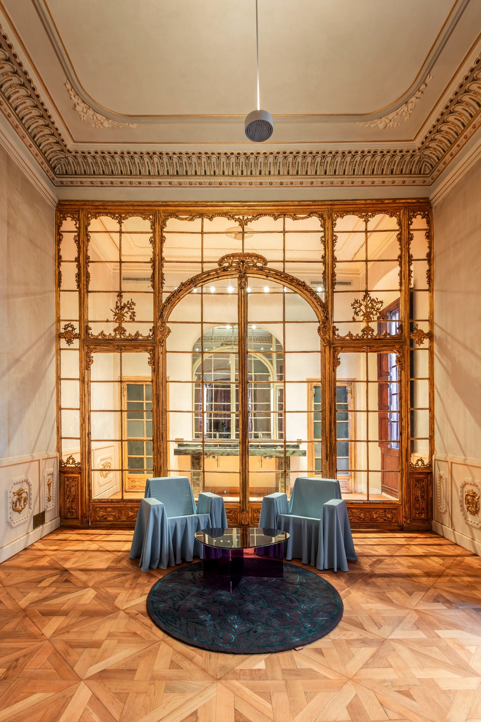 Detalle arquitectónico en Mercer Residences Palau Moxó