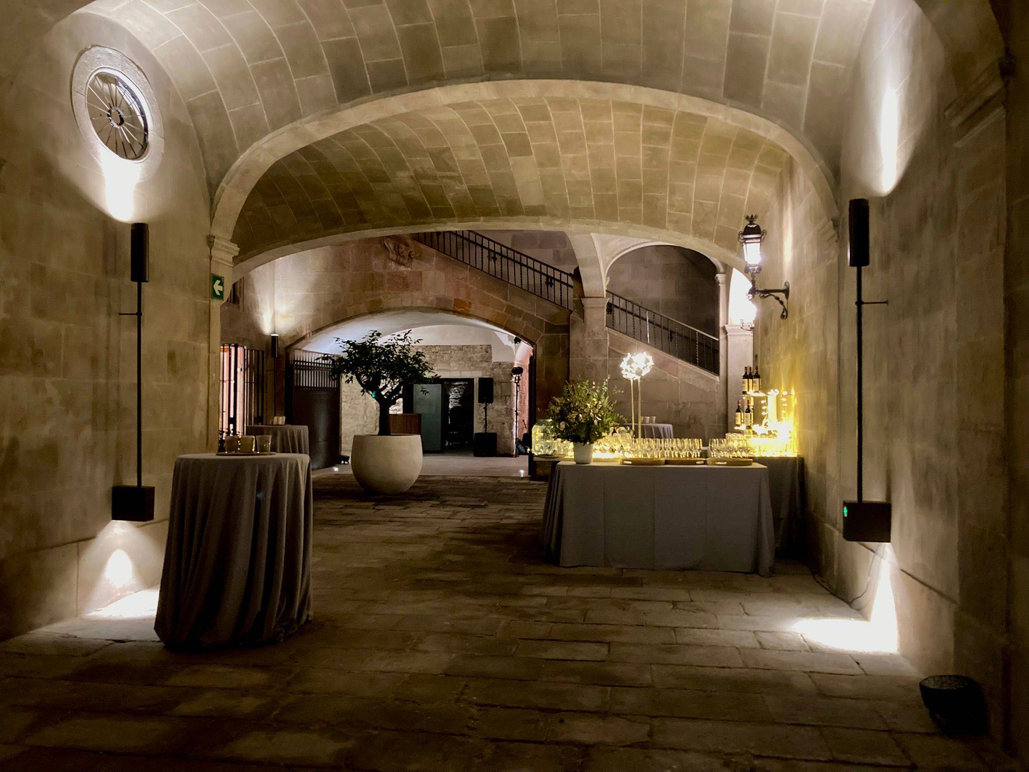 Patio de caballerizas en Mercer Palau Moxó - Evento privado