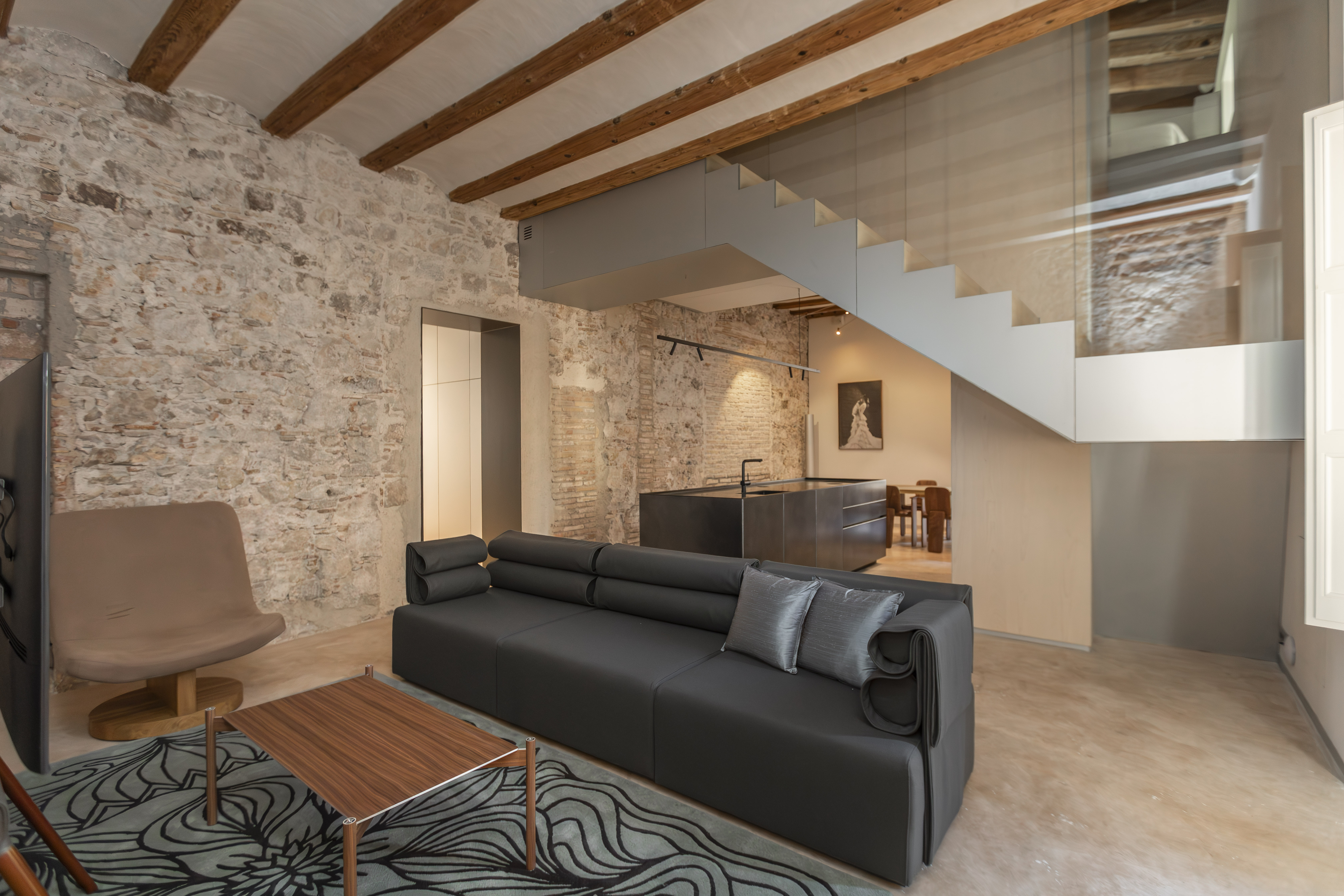 Planta principal en la Residencia 4 de Mercer Residences Palau Moxó 