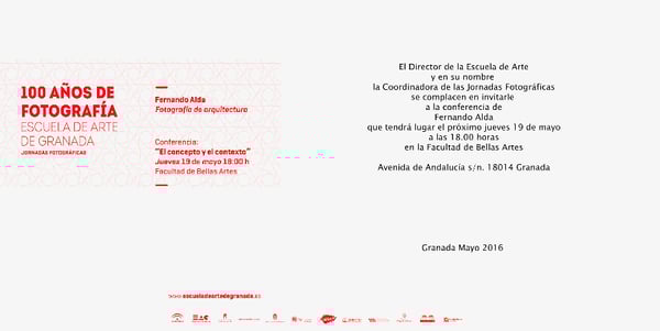 "100 años de fotografía" en la Escuela de Artes de Granada