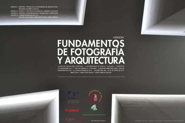 Curso de Fundamentos de Fotografía y Arquitectura, I Edición