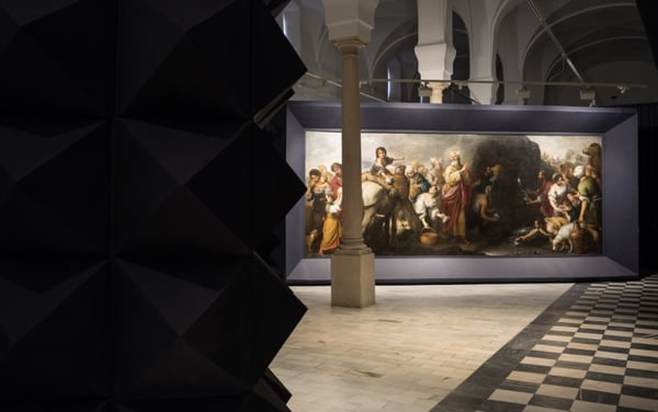 Fernando Alda en la exposición colectiva "Interpretando a Murillo".