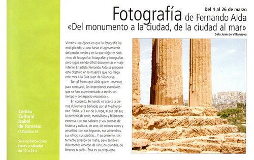 Exposición en el Centro Cultural Isabel de Farnesio