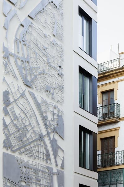 Hotel ABBA Sevilla. Adaptación de edificio de oficinas para hotel de 4 estrellas. Plaza de la Encarnación, Sevilla