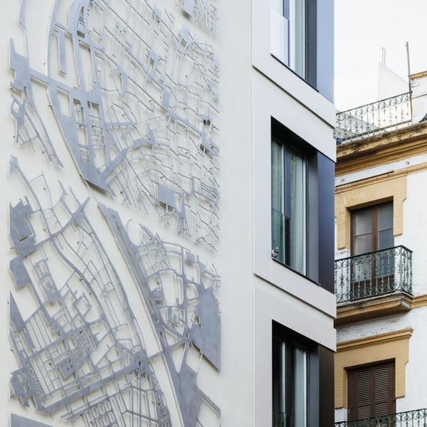 Hotel ABBA Sevilla. Adaptación de edificio de oficinas para hotel de 4 estrellas. Plaza de la Encarnación, Sevilla