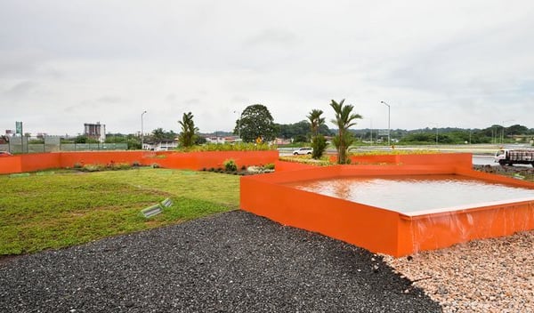Roundabout in Colón. Panama