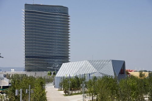 Edificio Telecabina en la Expo Zaragoza 2008