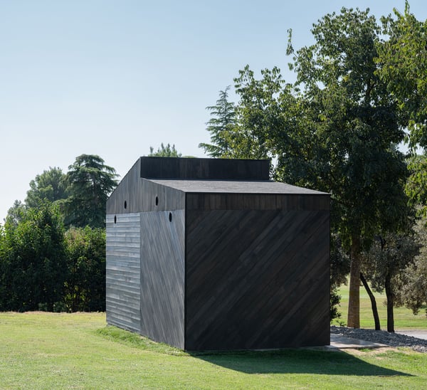 Toilets on a golf course