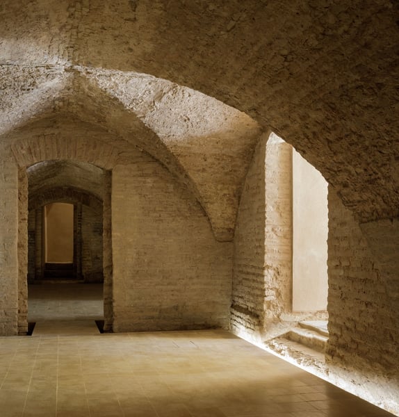 Intervención en los sótanos del Palacio Mudéjar del Real Alcázar de Sevilla