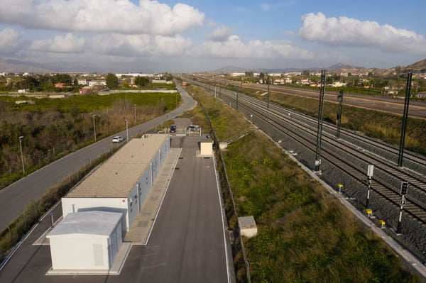 8 edificios de la línea de AVE Monforte-Murcia