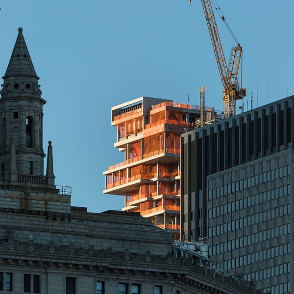 56 Leonard Street. Under construction