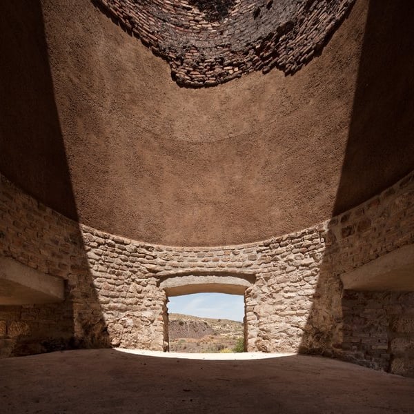 Mineral calcination furnaces in Lucainena de las Torres. Almeria