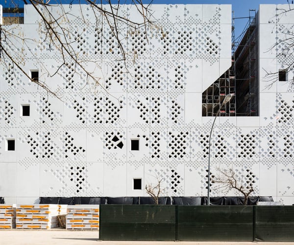 Palace of Justice in Cordoba. Under construction
