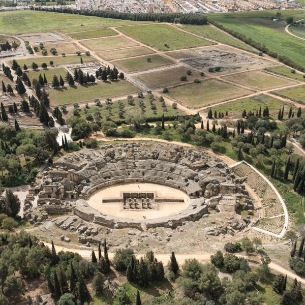 Intervención en el sector oeste y entorno de la Puerta Libitinaria del Anfiteatro de Itálica