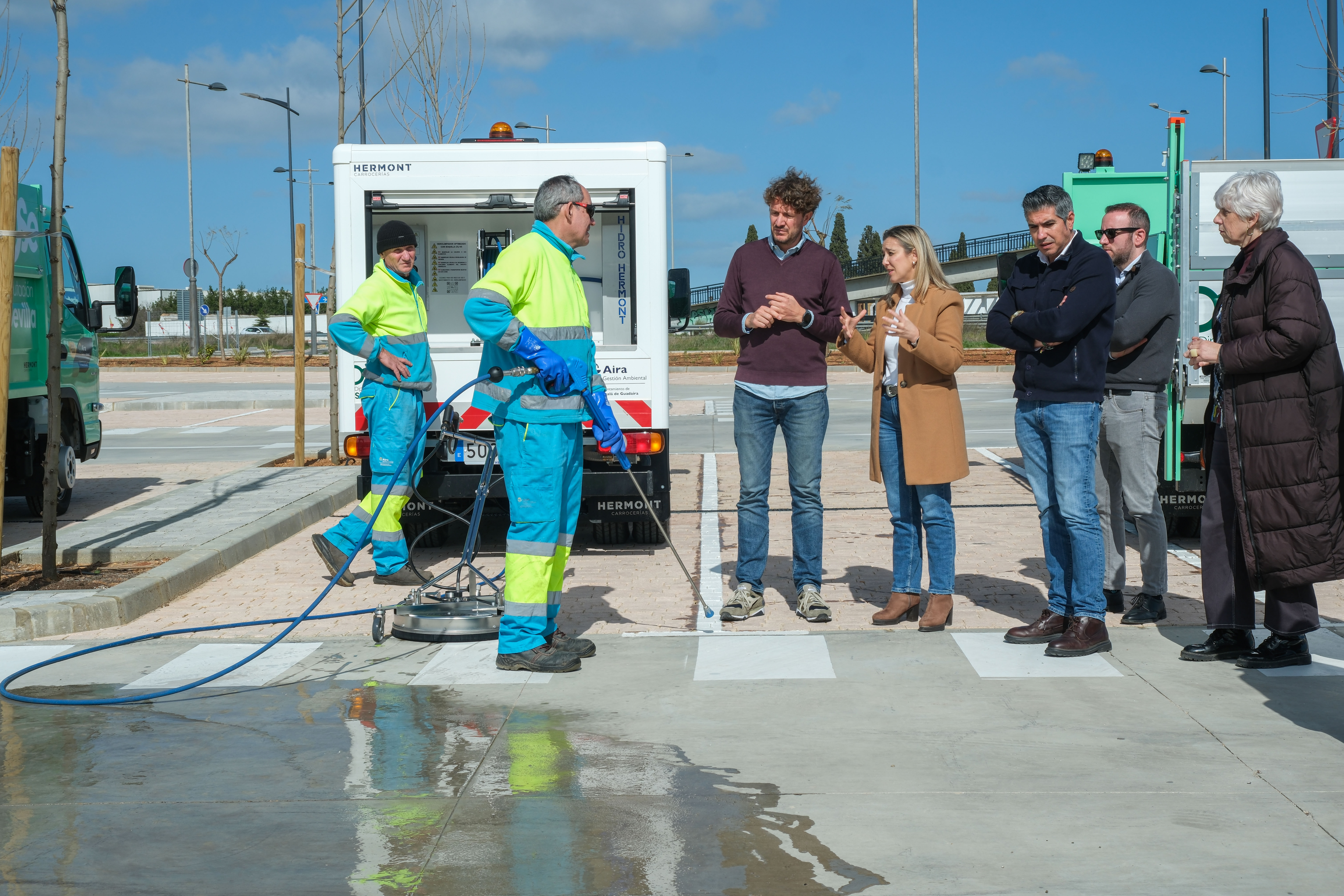  Aira Gestión Ambiental incorpora cuatro nuevos vehículos para reforzar la limpieza pública, con apoyo de la subvención de la Diputación de Sevilla
