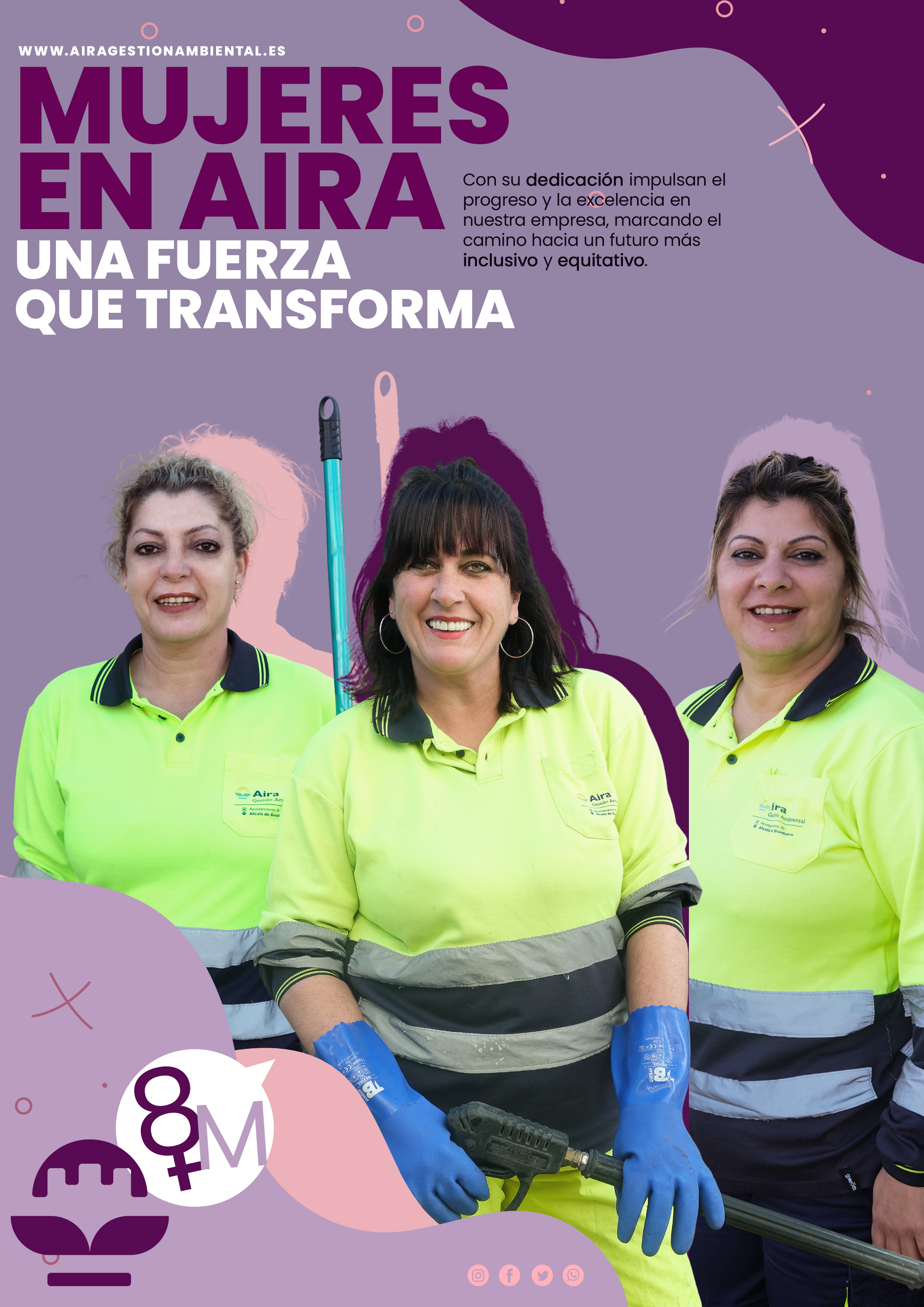 Aira Gestión Ambiental celebra el Día Internacional de la Mujer reconociendo la fuerza transformadora de sus trabajadoras